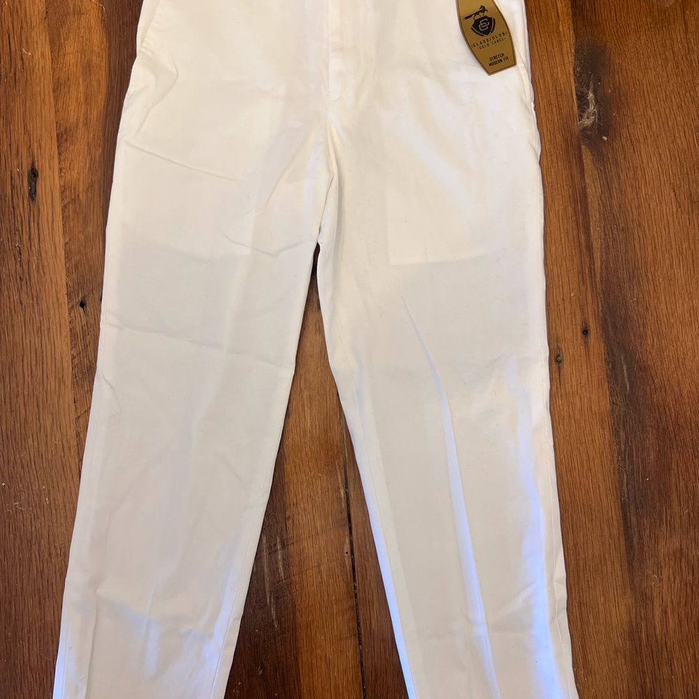 NWT Class Club Boys White Chinos
